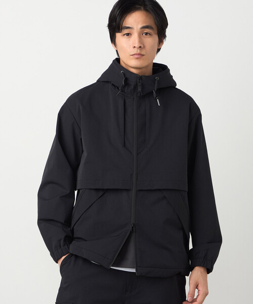 COMME CA ISM（コムサイズム）の「ナイロンストレッチ二重織 マウンテンパーカー（その他アウター・メンズ・ブラック・LARGE/MEDIUM/SMALL）」の7枚目の写真