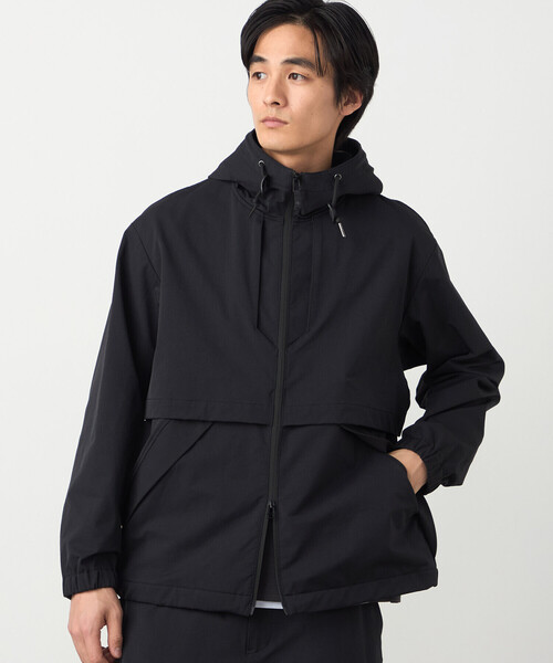 COMME CA ISM（コムサイズム）の「ナイロンストレッチ二重織 マウンテンパーカー（その他アウター・メンズ・ブラック・LARGE/MEDIUM/SMALL）」の8枚目の写真