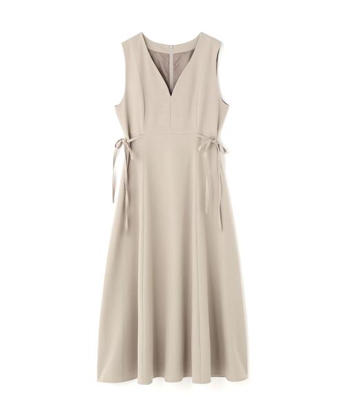 NATURAL BEAUTY BASIC(ナチュラルビューティーベーシック)の「◇サイドリボンジャンスカ(ジャンパースカート・レディース・ベージュ/ブラウン・SMALL/MEDIUM/P/S)」の6枚目の写真