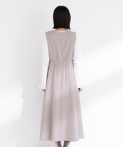 NATURAL BEAUTY BASIC(ナチュラルビューティーベーシック)の「◇サイドリボンジャンスカ(ジャンパースカート・レディース・ベージュ/ブラウン・SMALL/MEDIUM/P/S)」の15枚目の写真