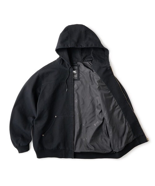 FTC（エフティーシー）の「WASHED CANVAS HOODED JACKET（その他アウター・メンズ・ブルー/ブラック/その他・LARGE/MEDIUM/X-LARGE/SMALL）」の4枚目の写真