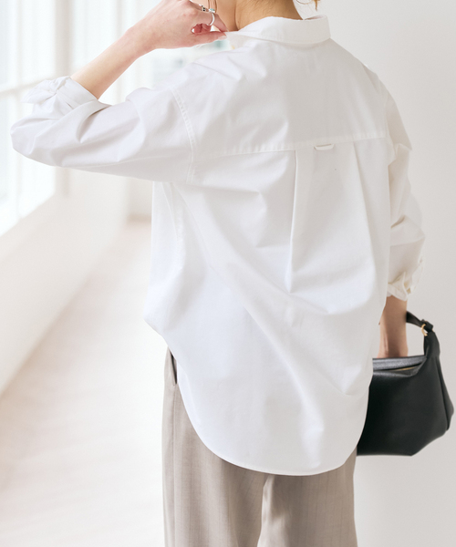 Spick & Span(スピックアンドスパン)の「ベーシックオックスシャツ(シャツ/ブラウス・レディース・サックスブルー/ホワイト/イエロー・FREE)」の9枚目の写真