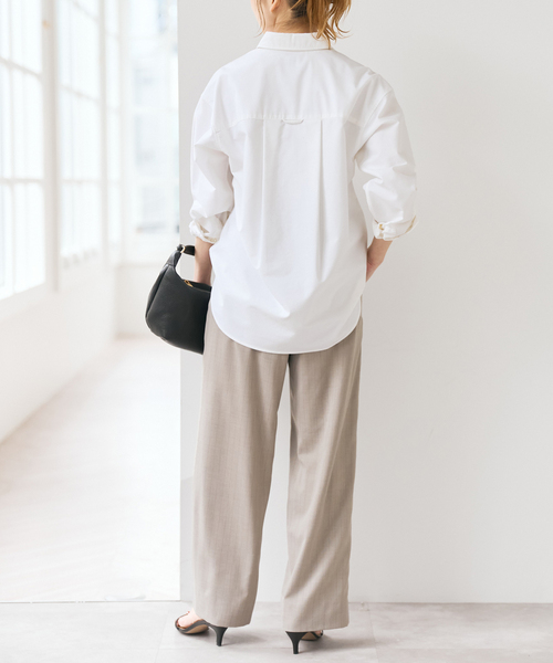 Spick & Span(スピックアンドスパン)の「ベーシックオックスシャツ(シャツ/ブラウス・レディース・サックスブルー/ホワイト/イエロー・FREE)」の11枚目の写真