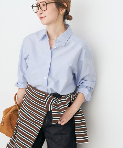 Spick & Span(スピックアンドスパン)の「ベーシックオックスシャツ(シャツ/ブラウス・レディース・サックスブルー/ホワイト/イエロー・FREE)」の12枚目の写真