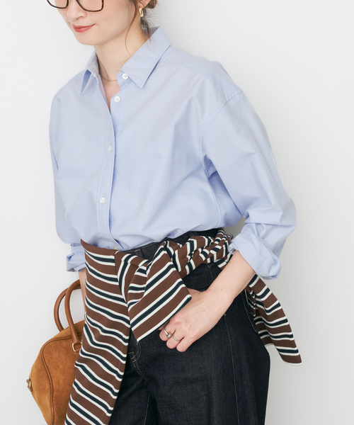 Spick & Span(スピックアンドスパン)の「ベーシックオックスシャツ(シャツ/ブラウス・レディース・サックスブルー/ホワイト/イエロー・FREE)」の13枚目の写真