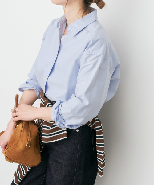 Spick & Span(スピックアンドスパン)の「ベーシックオックスシャツ(シャツ/ブラウス・レディース・サックスブルー/ホワイト/イエロー・FREE)」の14枚目の写真