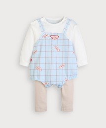 ベビー服 ロンパース 80」に該当するブルー・ネイビー/青色系の