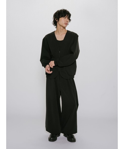 MIDIUMISOLID(ミディウミソリッド)の「MIDIUMISOLID Men’s コンプレッションイージーパンツ(その他パンツ・メンズ・ブラウン/ブラック・48)」の2枚目の写真