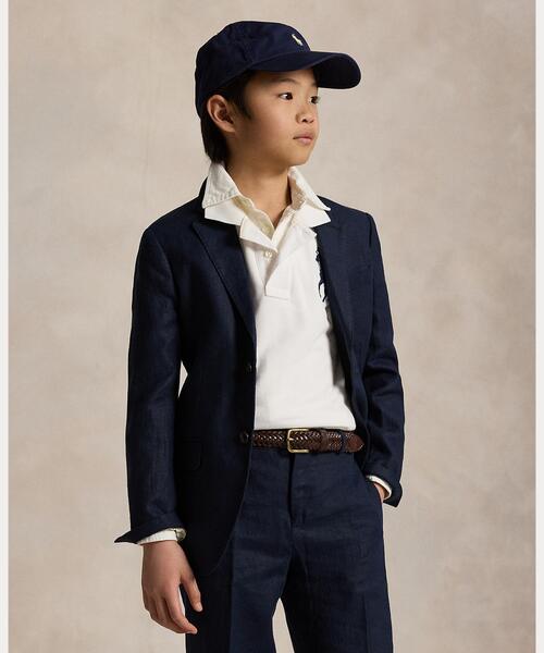 Polo Ralph Lauren テーラードジャケット ネイビー リネン Polo リネン スーツ ジャケット（テーラードジャケット）｜POLO RALPH