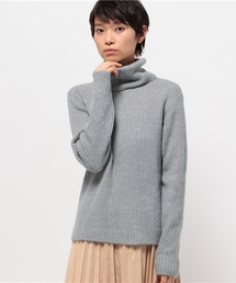 【CIAOPANIC TYPY】アルパカストレッチニットリブタートル