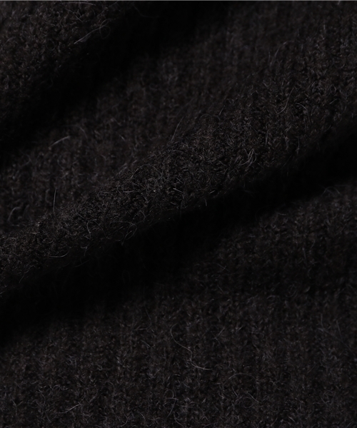 OUTLET（アウトレット）の「【CIAOPANIC TYPY】アルパカストレッチニットリブタートル（ニット/セーター・レディース・キャメル/ブラック/グレー/オフホワイト・ONE）」の11枚目の写真