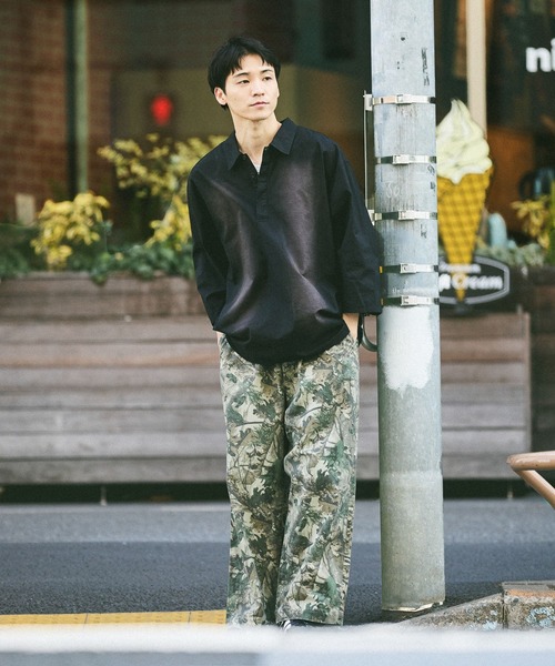 niko and...（ニコアンド）の「半端シャツプルオーバー（シャツ/ブラウス・メンズ・チャコール/ブルー・MEDIUM/LARGE）」の8枚目の写真