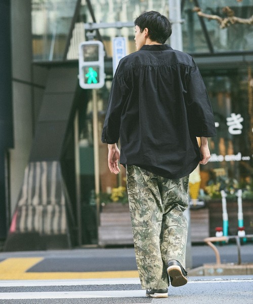 niko and...（ニコアンド）の「半端シャツプルオーバー（シャツ/ブラウス・メンズ・チャコール/ブルー・MEDIUM/LARGE）」の12枚目の写真