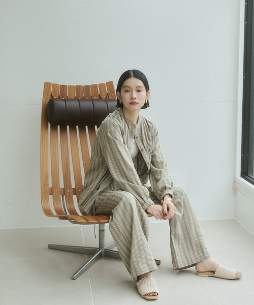 hunch(ハンチ)の「ストライプ シャーリングシャツ(シャツ/ブラウス・レディース・グリーン系その他/グレー系その他/ホワイト系その他・FREE)」の21枚目の写真