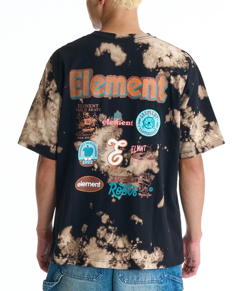 ELEMENT(エレメント)の「ELEMENT/エレメント 半袖 Tシャツ バックプリント BG021203(Tシャツ/カットソー・メンズ・ブラック/ホワイト/ブラック×ベージュ・XL/L/M)」の3枚目の写真