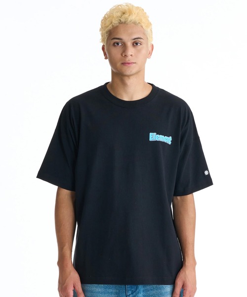 ELEMENT(エレメント)の「ELEMENT/エレメント 半袖 Tシャツ バックプリント BG021203(Tシャツ/カットソー・メンズ・ブラック/ホワイト/ブラック×ベージュ・XL/L/M)」の6枚目の写真