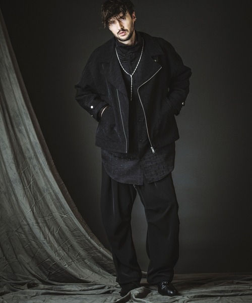 NO ID.(ノーアイディ)の「【NO ID.】Easy Baggy Parachute Trousers / イージー バギー パラシュート トラウザーズ(スラックス・メンズ・ブラック/ストライプ・1/2)」の13枚目の写真