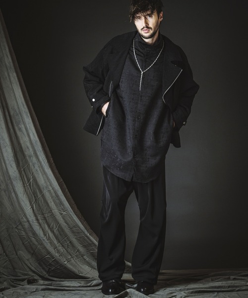 NO ID.(ノーアイディ)の「【NO ID.】Easy Baggy Parachute Trousers / イージー バギー パラシュート トラウザーズ(スラックス・メンズ・ブラック/ストライプ・1/2)」の14枚目の写真