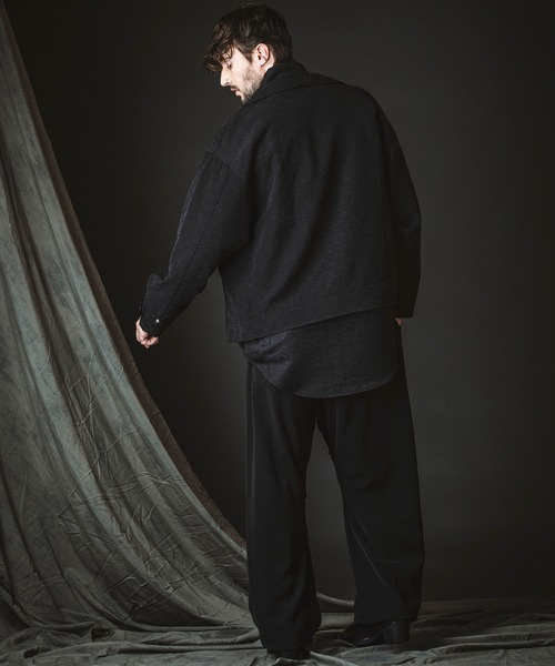NO ID.(ノーアイディ)の「【NO ID.】Easy Baggy Parachute Trousers / イージー バギー パラシュート トラウザーズ(スラックス・メンズ・ブラック/ストライプ・1/2)」の15枚目の写真