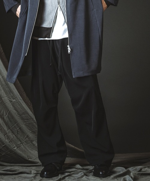 NO ID.(ノーアイディ)の「【NO ID.】Easy Baggy Parachute Trousers / イージー バギー パラシュート トラウザーズ(スラックス・メンズ・ブラック/ストライプ・1/2)」の17枚目の写真