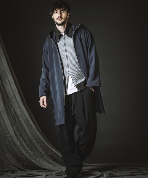 NO ID.(ノーアイディ)の「【NO ID.】Easy Baggy Parachute Trousers / イージー バギー パラシュート トラウザーズ(スラックス・メンズ・ブラック/ストライプ・1/2)」の18枚目の写真