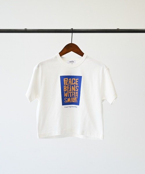 GENERATOR(ジェネレーター)の「GENERATOR/ジェネレーター Peace Begins Tシャツ(Tシャツ/カットソー・キッズ・ホワイト/ベージュ系その他/チャコールグレー・M/L/XL)」の18枚目の写真
