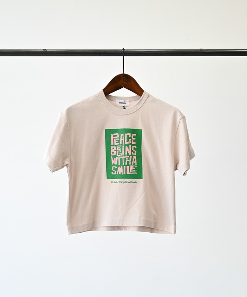 GENERATOR(ジェネレーター)の「GENERATOR/ジェネレーター Peace Begins Tシャツ(Tシャツ/カットソー・キッズ・ホワイト/ベージュ系その他/チャコールグレー・M/L/XL)」の20枚目の写真