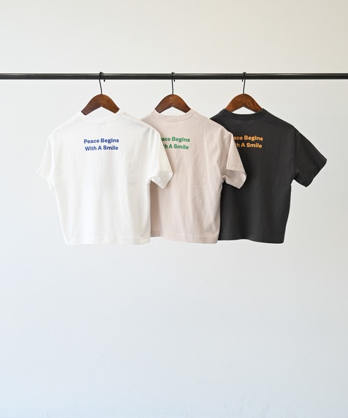 GENERATOR(ジェネレーター)の「GENERATOR/ジェネレーター Peace Begins Tシャツ(Tシャツ/カットソー・キッズ・ホワイト/ベージュ系その他/チャコールグレー・M/L/XL)」の7枚目の写真