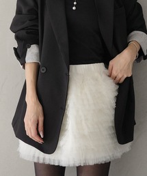 Tulle Decorated Cardigan/チュールデコレート カーディガン