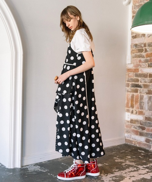 AULA AILA（アウラアイラ）の「コンビネーションキャミドレス（ワンピース・レディース・マルチ/ブラック/ブルー・0）」の18枚目の写真