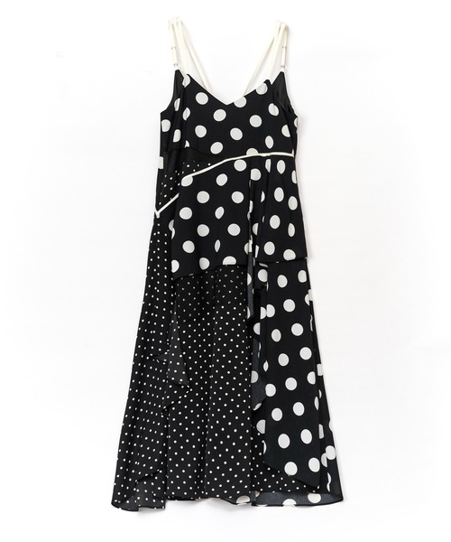 AULA AILA（アウラアイラ）の「コンビネーションキャミドレス（ワンピース・レディース・マルチ/ブラック/ブルー・0）」の21枚目の写真