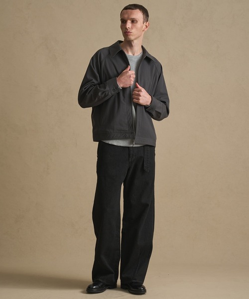 PUBLIC TOKYO（パブリックトウキョウ）の「SHIOTA BASIC ベルテッド /バレル/バレルデニム/ウォッシャブル/岡山デニム/日本製/セットアップ（デニムパンツ・メンズ・ブラック/ダークインディゴブルー・1/3/2）」の11枚目の写真