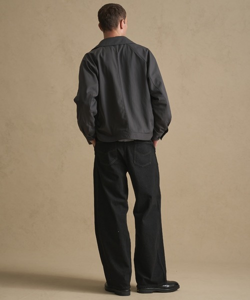 PUBLIC TOKYO（パブリックトウキョウ）の「SHIOTA BASIC ベルテッド /バレル/バレルデニム/ウォッシャブル/岡山デニム/日本製/セットアップ（デニムパンツ・メンズ・ブラック/ダークインディゴブルー・1/3/2）」の13枚目の写真