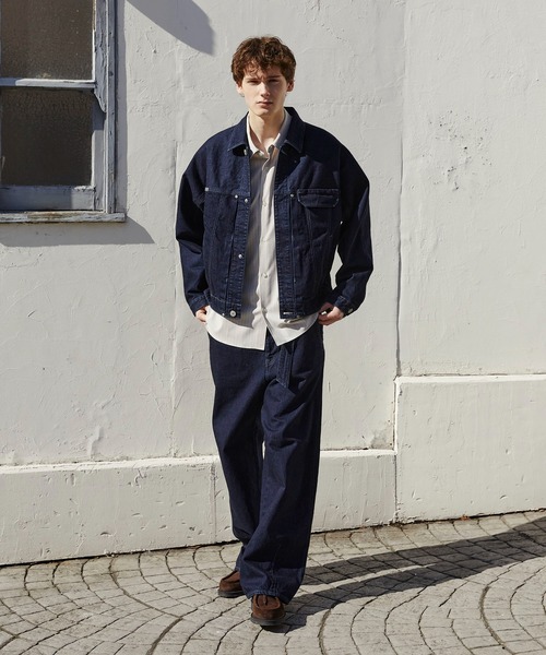 PUBLIC TOKYO(パブリックトウキョウ)の「【再入荷なし】SHIOTA BASIC ベルテッド /バレル/バレルデニム/ウォッシャブル/岡山デニム/日本製/セットアップ(デニムパンツ・メンズ・ブラック/ダークインディゴブルー・1/3/2)」の22枚目の写真