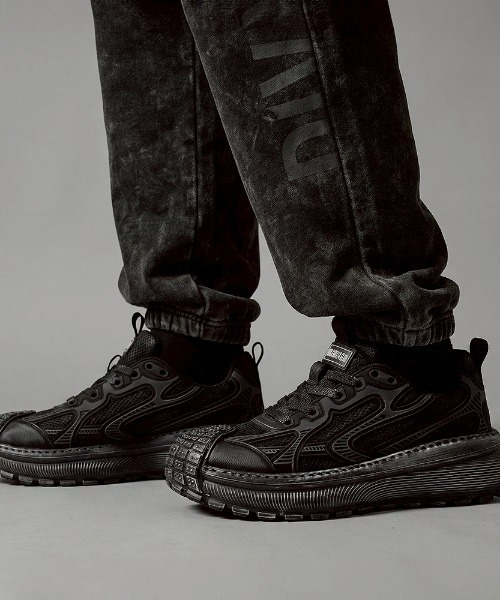 DISTORTION(ディストーション)の「ディストーション ディファイアント DISTORTION DEFIANT 5cm メンズ 厚底 スニーカー DIS25F0008(スニーカー・メンズ・White/Black・40/42/43/41)」の2枚目の写真