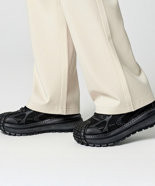 DISTORTION(ディストーション)の「ディストーション ディファイアント DISTORTION DEFIANT 5cm メンズ 厚底 スニーカー DIS25F0008(スニーカー・メンズ・White/Black・40/42/43/41)」の4枚目の写真