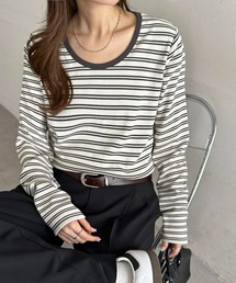 DISCOAT | リブUネックロングスリーブ(Tシャツ/カットソー)