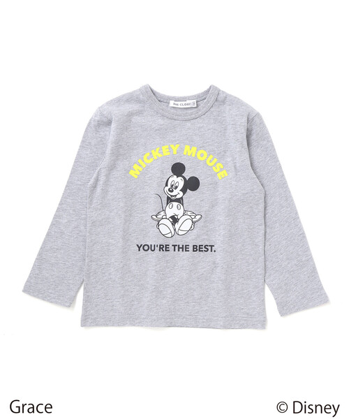 BeBe（ベベ）の「【Disney(ディズニー)】<ミッキーマウス>プリント天竺長袖Tシャツ(90~130cm)（Tシャツ/カットソー・キッズ・ピンク/ネイビー/グレー・90cm/110cm/120cm/130cm/100cm）」の10枚目の写真