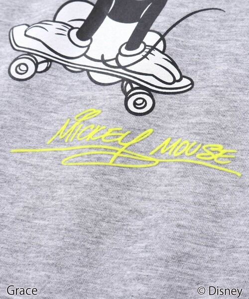 BeBe（ベベ）の「【Disney(ディズニー)】<ミッキーマウス>プリント天竺長袖Tシャツ(90~130cm)（Tシャツ/カットソー・キッズ・ピンク/ネイビー/グレー・90cm/110cm/120cm/130cm/100cm）」の13枚目の写真