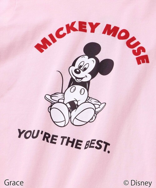 BeBe（ベベ）の「【Disney(ディズニー)】<ミッキーマウス>プリント天竺長袖Tシャツ(90~130cm)（Tシャツ/カットソー・キッズ・ピンク/ネイビー/グレー・90cm/110cm/120cm/130cm/100cm）」の16枚目の写真