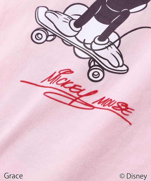 BeBe（ベベ）の「【Disney(ディズニー)】<ミッキーマウス>プリント天竺長袖Tシャツ(90~130cm)（Tシャツ/カットソー・キッズ・ピンク/ネイビー/グレー・90cm/110cm/120cm/130cm/100cm）」の17枚目の写真