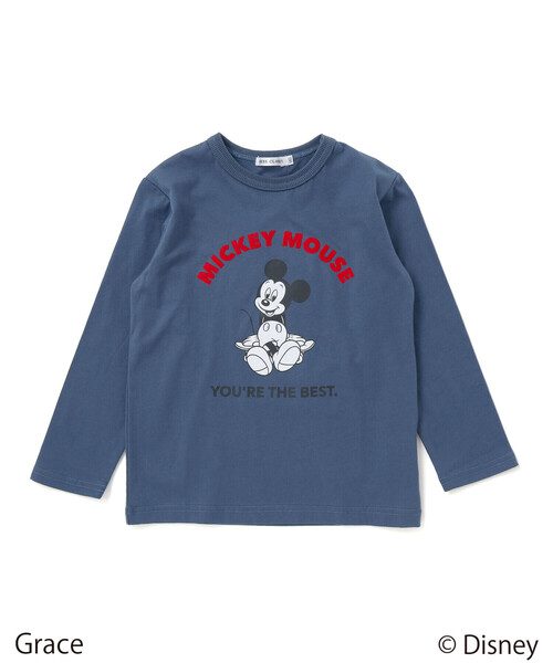BeBe（ベベ）の「【Disney(ディズニー)】<ミッキーマウス>プリント天竺長袖Tシャツ(90~130cm)（Tシャツ/カットソー・キッズ・ピンク/ネイビー/グレー・90cm/110cm/120cm/130cm/100cm）」の18枚目の写真
