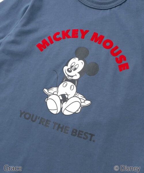 BeBe（ベベ）の「【Disney(ディズニー)】<ミッキーマウス>プリント天竺長袖Tシャツ(90~130cm)（Tシャツ/カットソー・キッズ・ピンク/ネイビー/グレー・90cm/110cm/120cm/130cm/100cm）」の21枚目の写真
