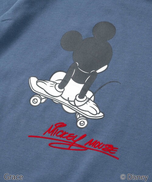 BeBe（ベベ）の「【Disney(ディズニー)】<ミッキーマウス>プリント天竺長袖Tシャツ(90~130cm)（Tシャツ/カットソー・キッズ・ピンク/ネイビー/グレー・90cm/110cm/120cm/130cm/100cm）」の22枚目の写真