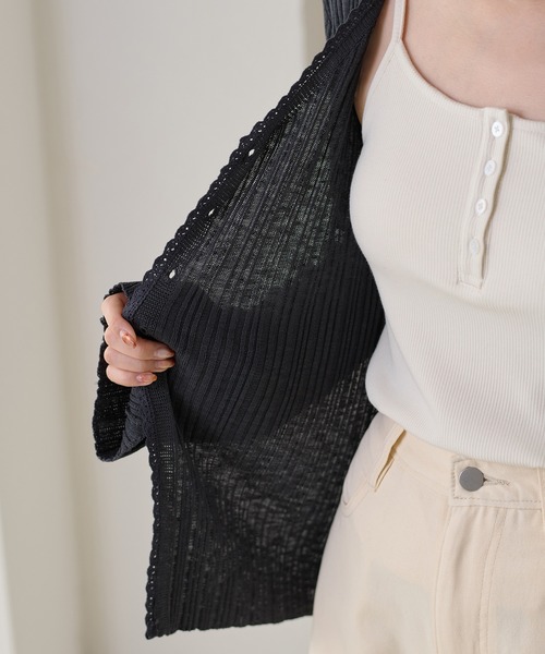 apres jour clair（アプレジュールクレア）の「【3サイズ展開】【apres jour clair】アソートヘンリーキャミソール（タンクトップ・レディース・ブラウン系その他/アイボリー/ブラック/ホワイト系その他・MEDIUM/LARGE/SMALL）」の17枚目の写真