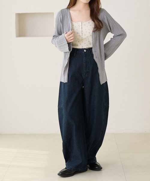 apres jour clair（アプレジュールクレア）の「【3サイズ展開】【apres jour clair】アソートヘンリーキャミソール（タンクトップ・レディース・ブラウン系その他/アイボリー/ブラック/ホワイト系その他・MEDIUM/LARGE/SMALL）」の9枚目の写真