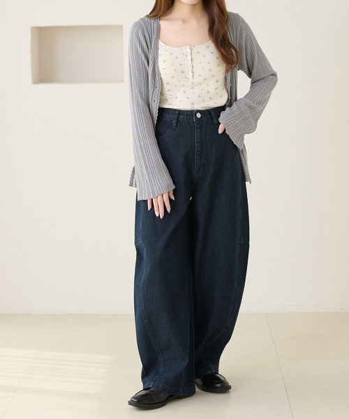 apres jour clair（アプレジュールクレア）の「【3サイズ展開】【apres jour clair】アソートヘンリーキャミソール（タンクトップ・レディース・ブラウン系その他/アイボリー/ブラック/ホワイト系その他・MEDIUM/LARGE/SMALL）」の10枚目の写真