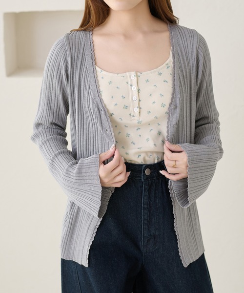 apres jour clair（アプレジュールクレア）の「【3サイズ展開】【apres jour clair】アソートヘンリーキャミソール（タンクトップ・レディース・ブラウン系その他/アイボリー/ブラック/ホワイト系その他・MEDIUM/LARGE/SMALL）」の6枚目の写真