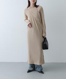 SENSE OF PLACE by URBAN RESEARCH | レイヤードデザインリブワンピース(ワンピース)