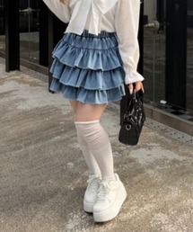 Another Branch olive des olive（アナザーブランチオリーブデオリーブ）の「ティアードミニスカート（スカート）」